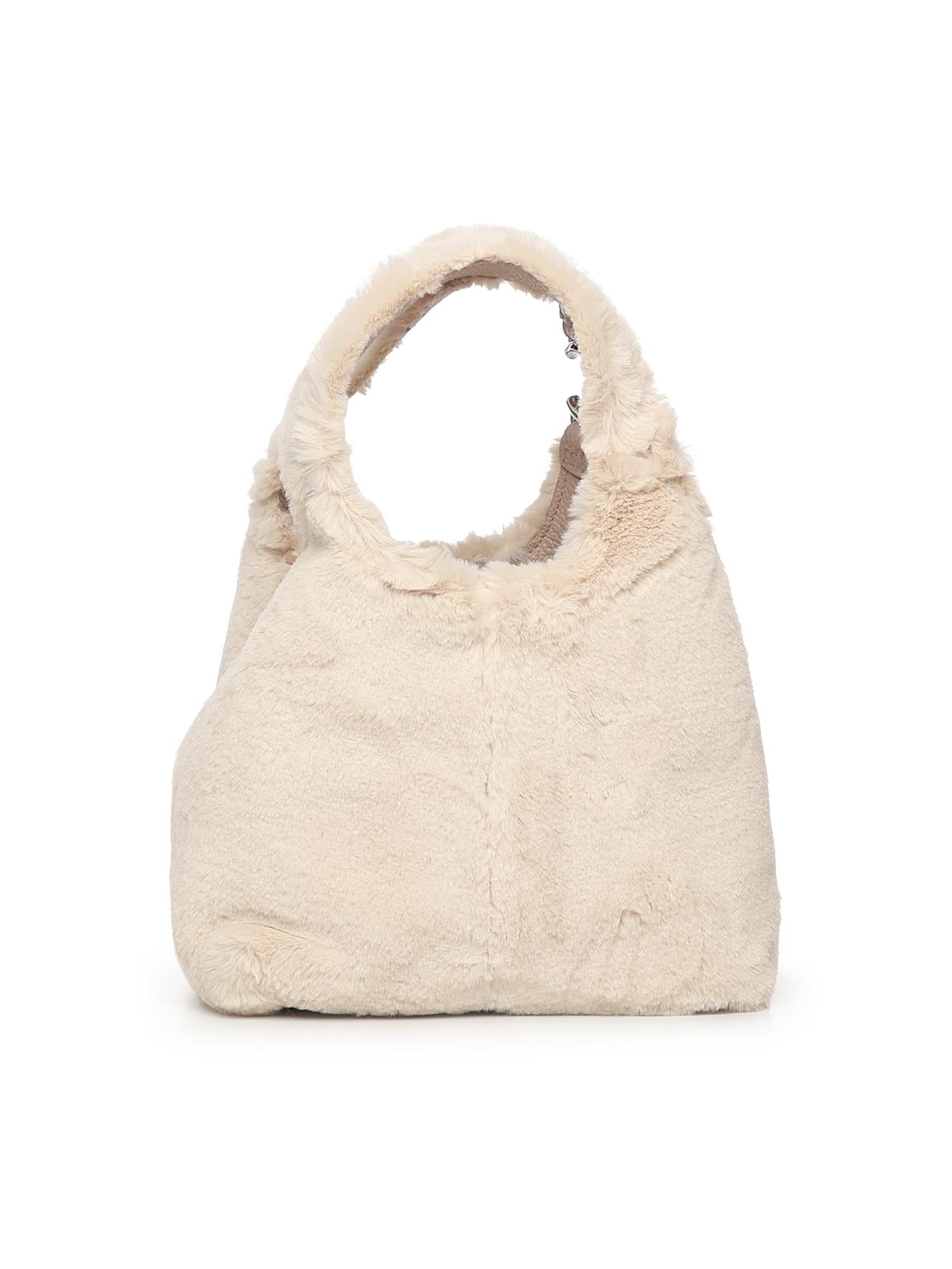 Borsa C-Easy in pelliccia sintetica e pelle E1THD580101 339 COCCINELLE 