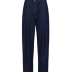 Pantaloni in denim di cotone 130720440 NAVY MAGDA BUTRYM 