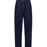 Pantaloni in denim di cotone 130720440 NAVY MAGDA BUTRYM 