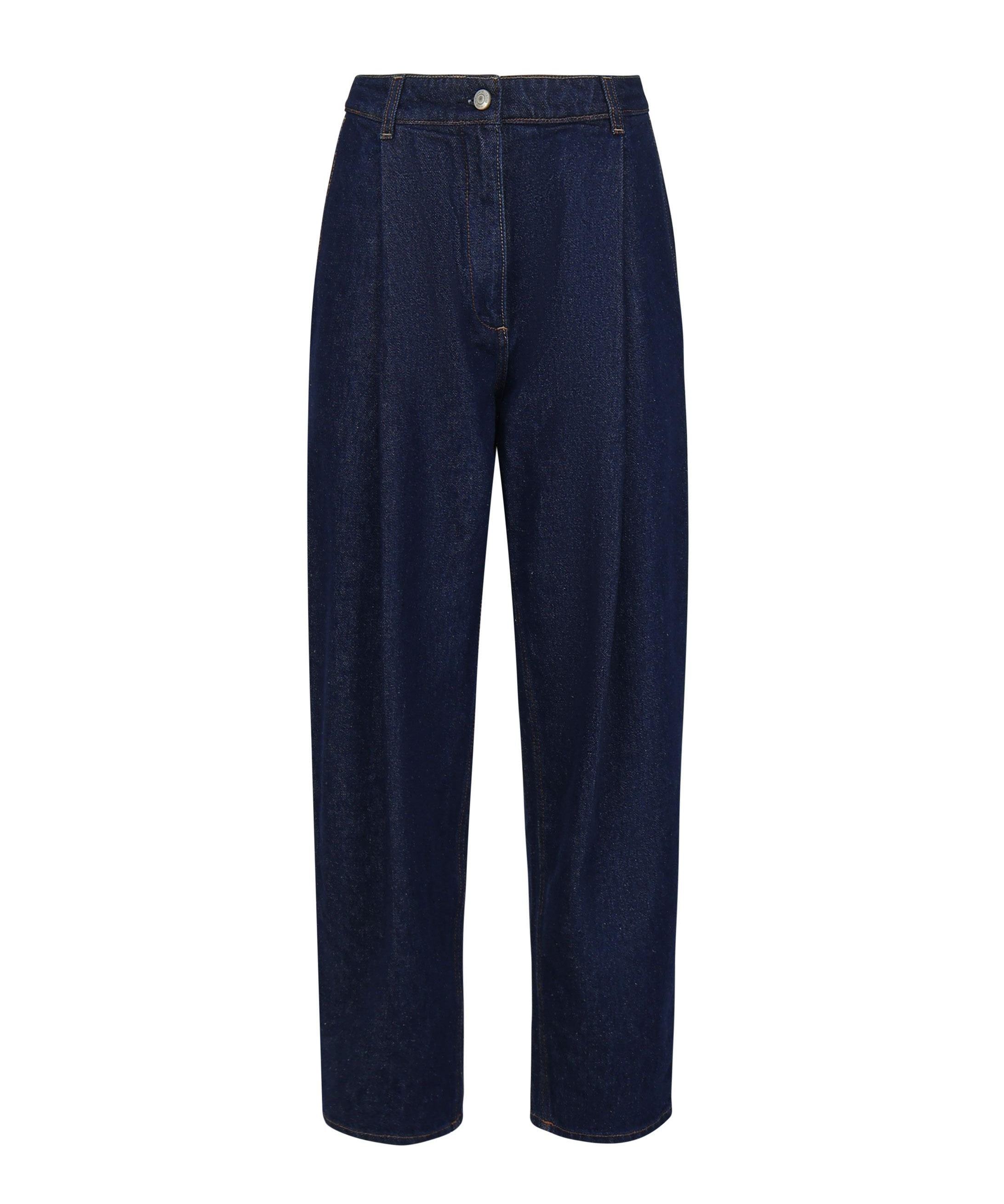 Pantaloni in denim di cotone 130720440 NAVY MAGDA BUTRYM 