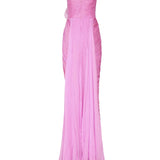 Abito Lia in seta IRS527LIA PINK NEON IRIS SERBAN 