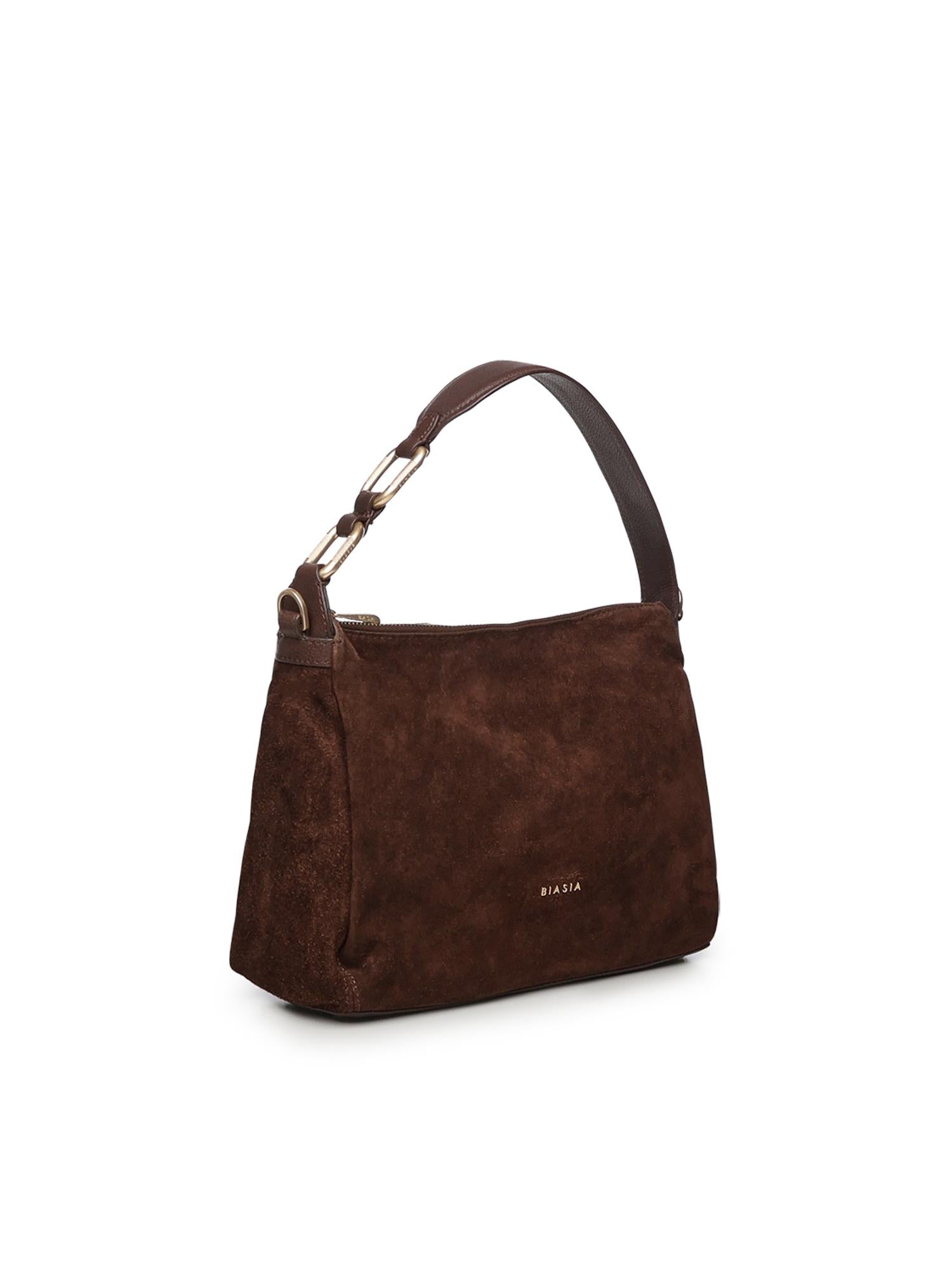 Borsa a spalla in camoscio BIBP9DP01C TESTA DI MORO BIASIA 