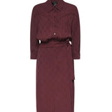 Abito midi in viscosa 106281 A33HRR7 PINKO 