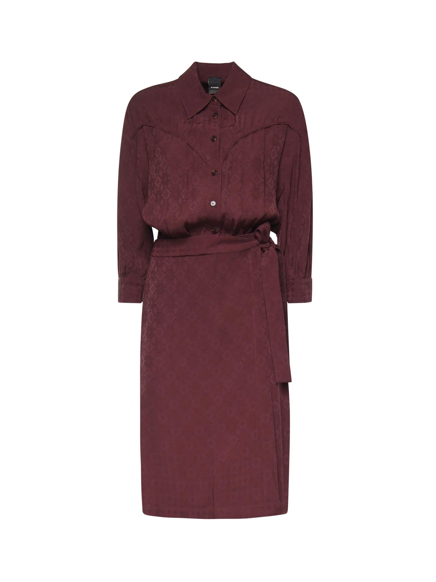 Abito midi in viscosa 106281 A33HRR7 PINKO 