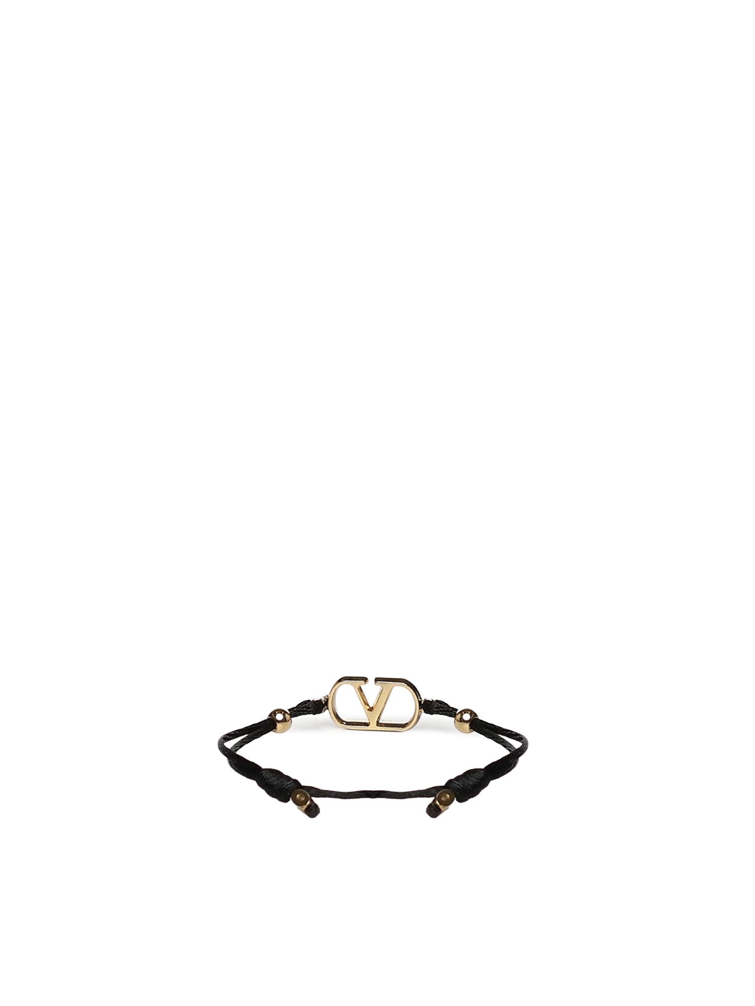 Bracciale Vlogo Signature in cotone e cristalli Swarovski® 7W2J0X85 RLVEDM VALENTINO GARAVANI 