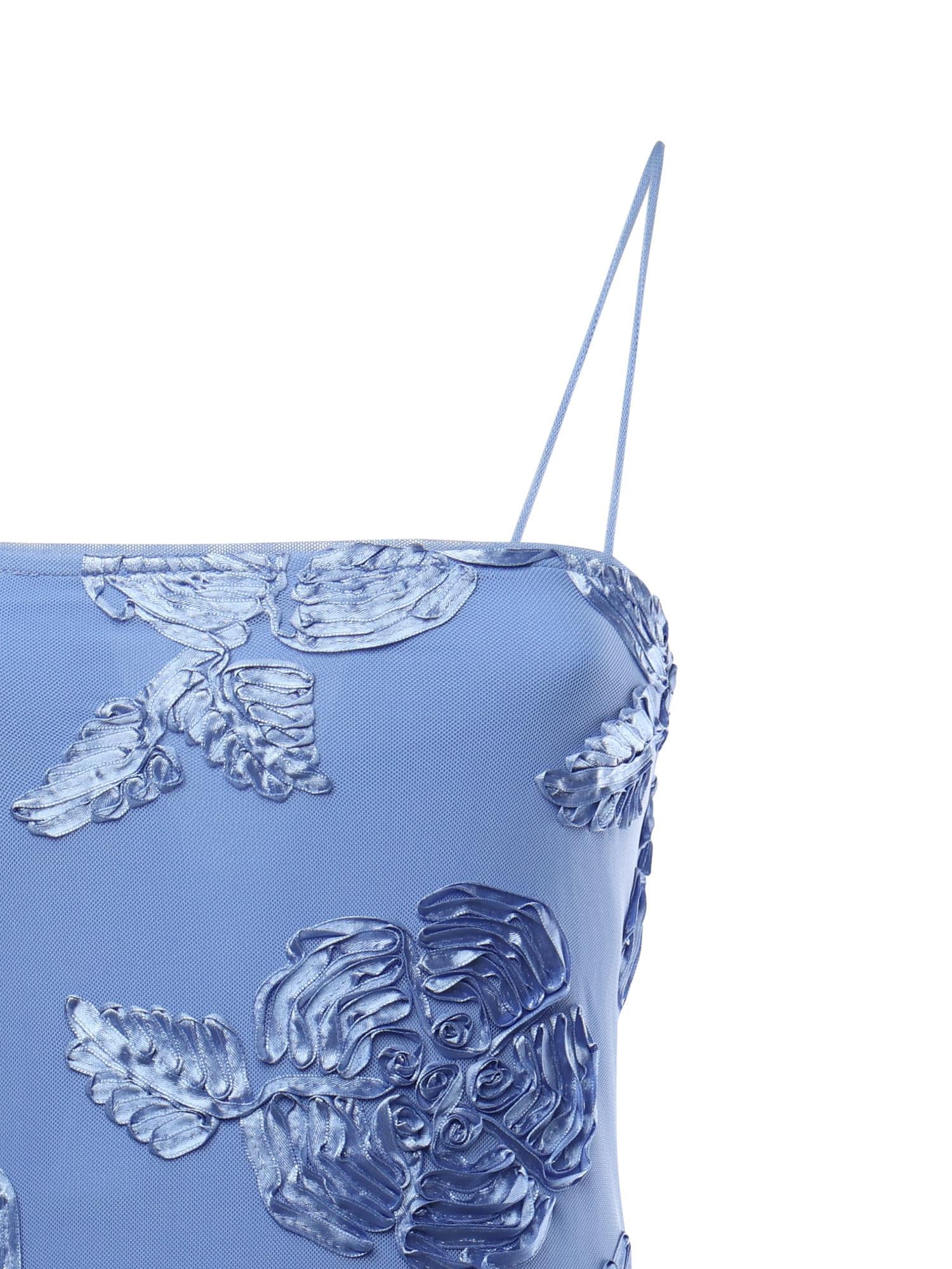 Abito lungo con ricamo 116009 1321 ROTATE 