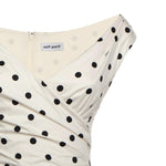 Abito midi in cotone a pois RS26209M C SELF-PORTRAIT 