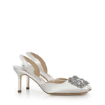 Slingback Hangisli in raso 4190698 1205 MANOLO BLAHNIK 