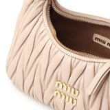 Borsa hobo Wander in nappa matelassé 5BC125 AN88F0236 MIU MIU 