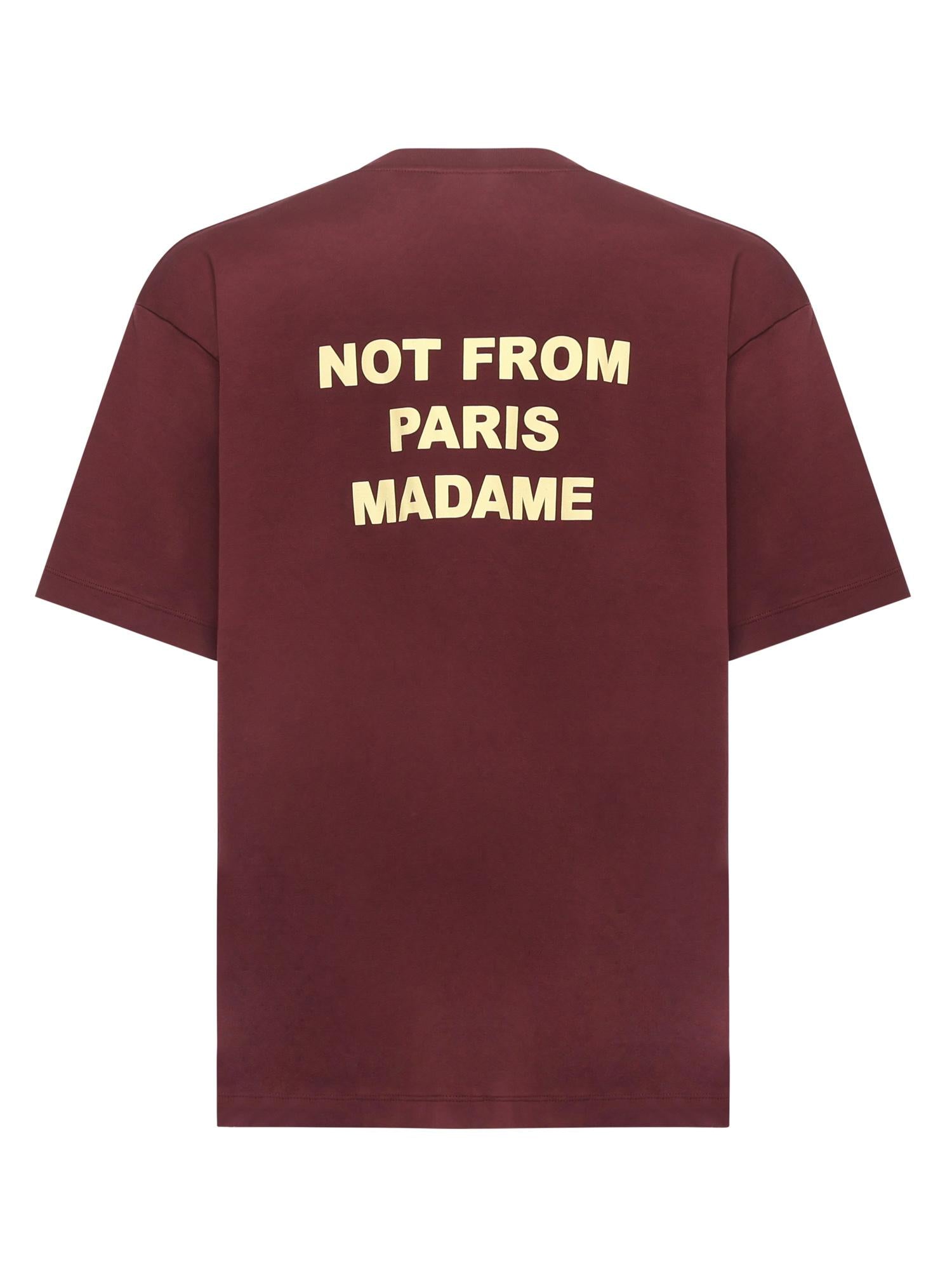 T-shirt "Le T-shirt Slogan" in cotone ITS203CO002 WN Drôle de Monsieur 