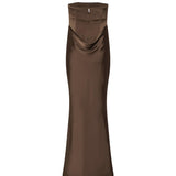Abito bustier in raso 116336 2910 ROTATE 
