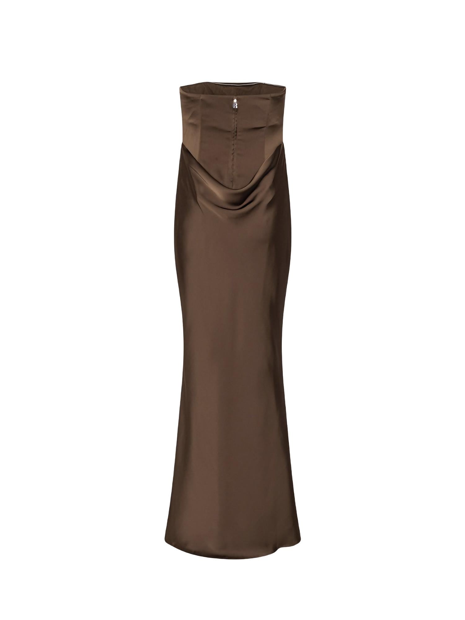 Abito bustier in raso 116336 2910 ROTATE 