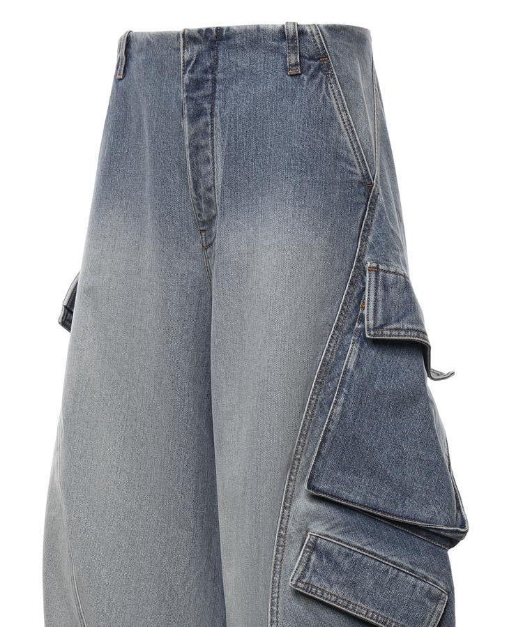 Jeans cargo in denim AA9P1400D026D A56 ALAIA 