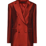 Giacca doppiopetto in mikado F29UUT FU116R0156 DOLCE & GABBANA 