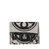Sciarpa caroline jacquard 73SP8FT03 CAROLINENATURALE/NERO V° 73 