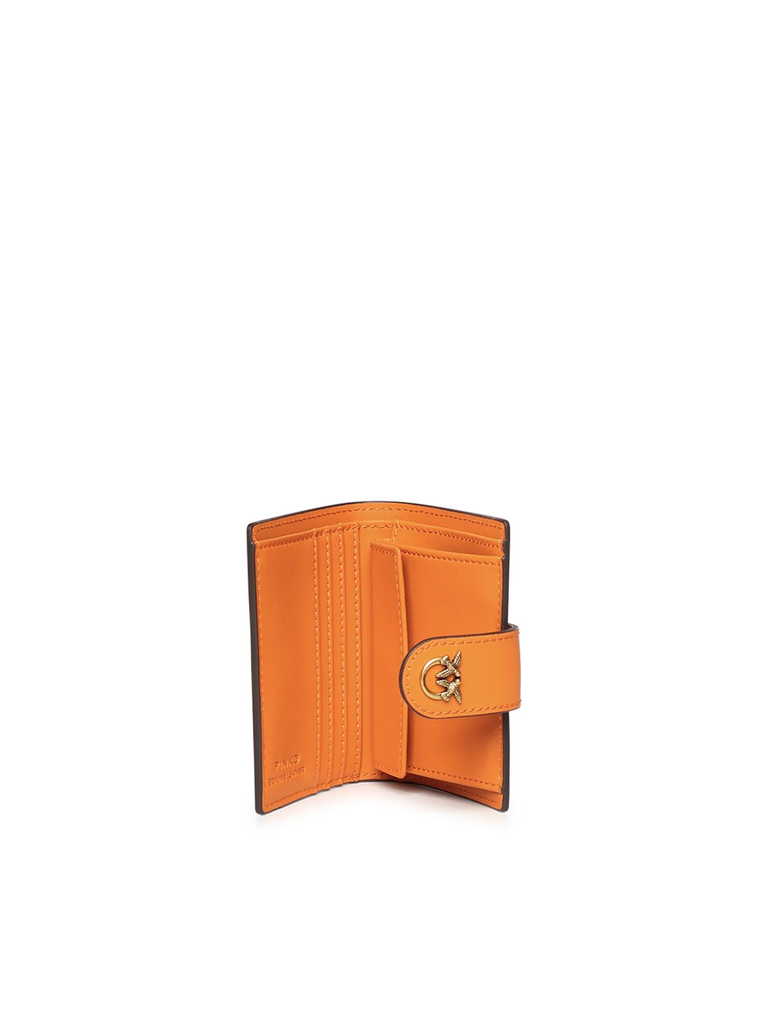 Portafoglio in pelle con logo 102840 A0F1A76Q PINKO 