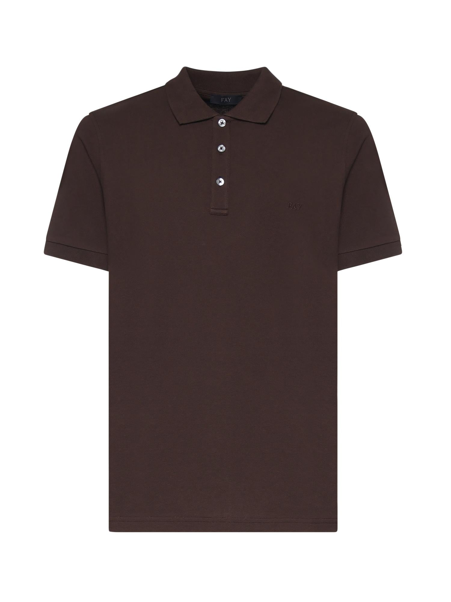 Polo in piquet stretch NPMB252144STDW S601 FAY 