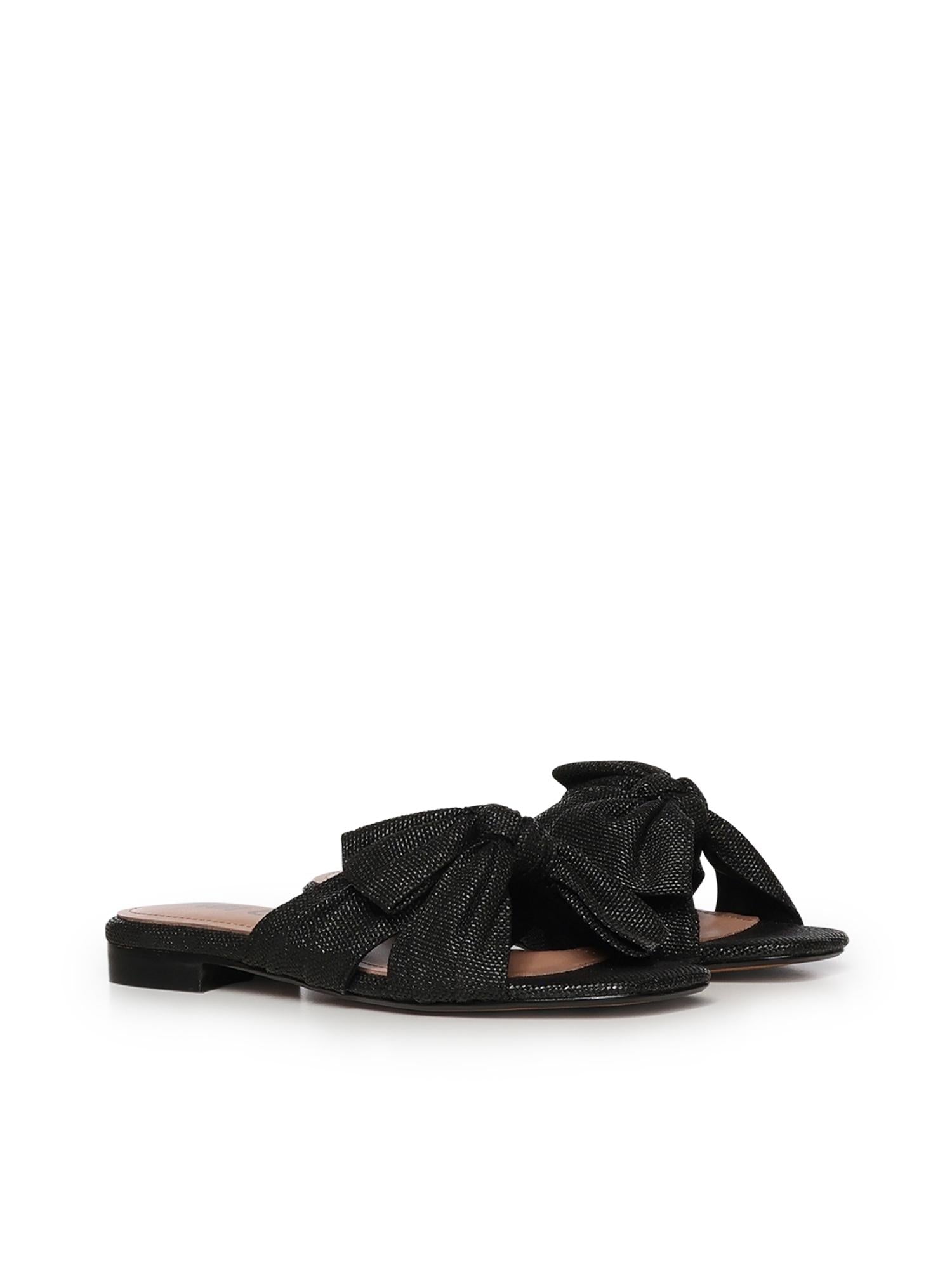 Sandali Karsie con fiocco<BR/> 884Z69HG NEGRO BIBI LOU 