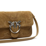 Borsa Love One Mini Slouchy in suede 106244 A0F6L22O PINKO 
