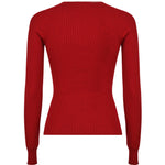 Top in maglia coste con cut-out 424MT0364FI0001 4031 COURREGES 