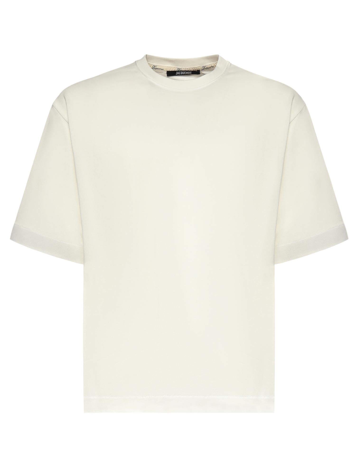 T-shirt Le T-shirt Rond Carré TSM00578AJ00254 100 JACQUEMUS 