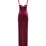 Abito bustier in jersey di velluto 794452 TKQ225061 BALENCIAGA 