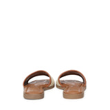 Sandali flat Responsible 73 con logo 73SC9Y501CAN RESPONSIBLE 73 FLATNATURALE/CUOIO V° 73 