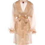 Trench Cocco in organza di seta 106614 A2DJQ35 PINKO 