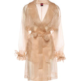 Trench Cocco in organza di seta 106614 A2DJQ35 PINKO 