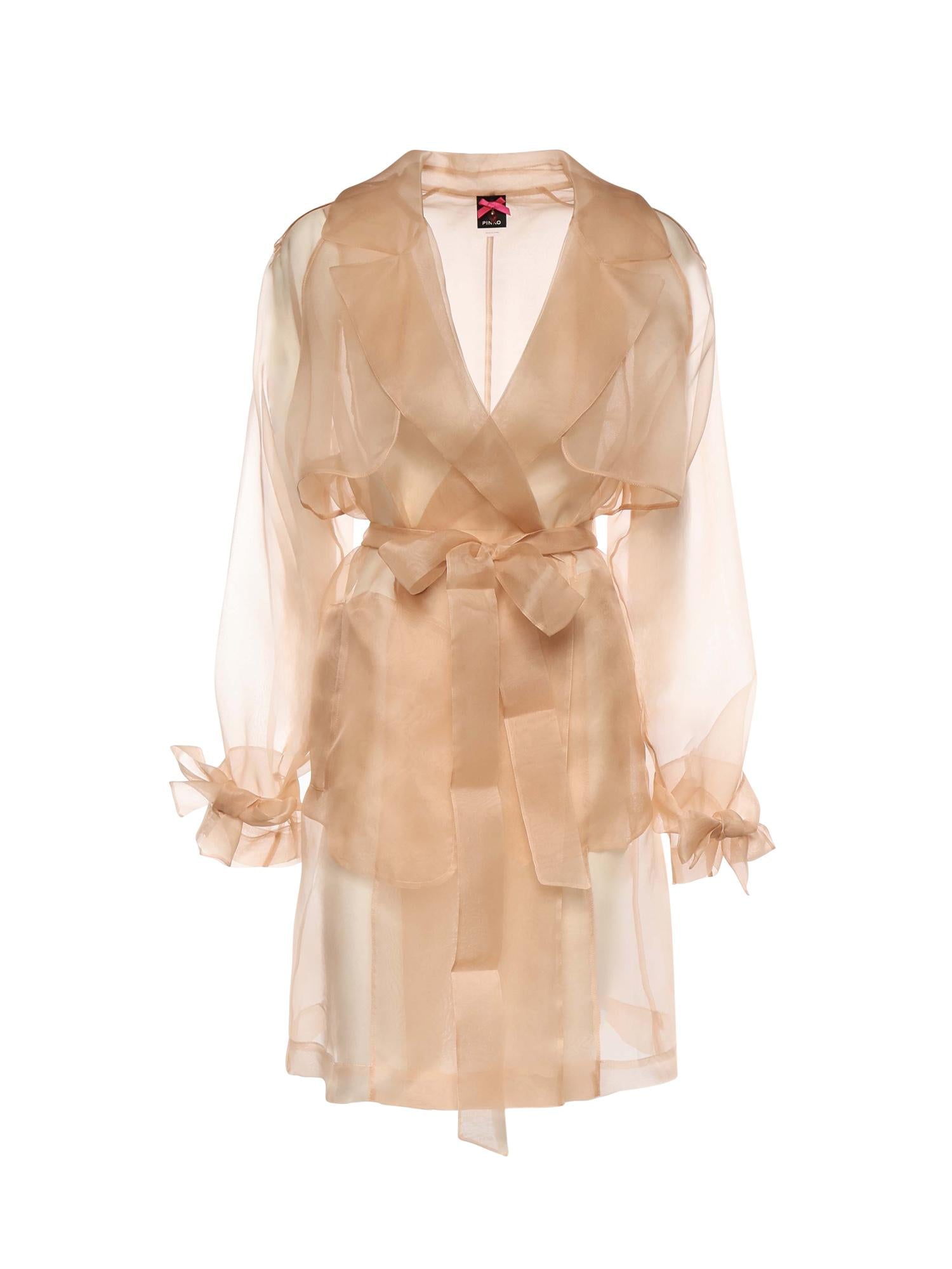 Trench Cocco in organza di seta 106614 A2DJQ35 PINKO 
