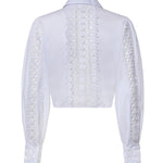 Camicia cropped Devi in voile di cotone 261200 WHITE CHARO RUIZ 