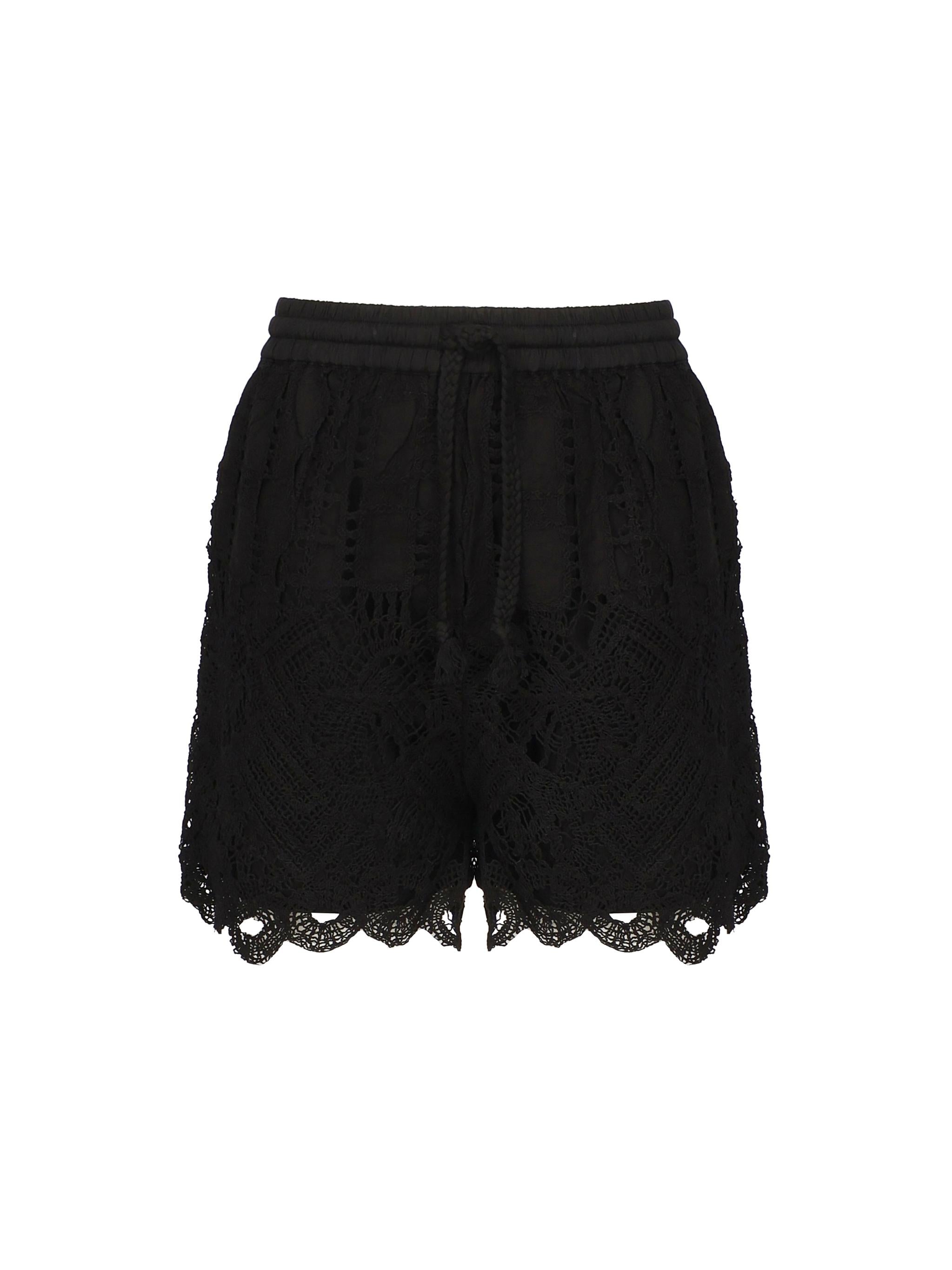 Shorts macramè traforati 104856 A2G9Z99 PINKO 