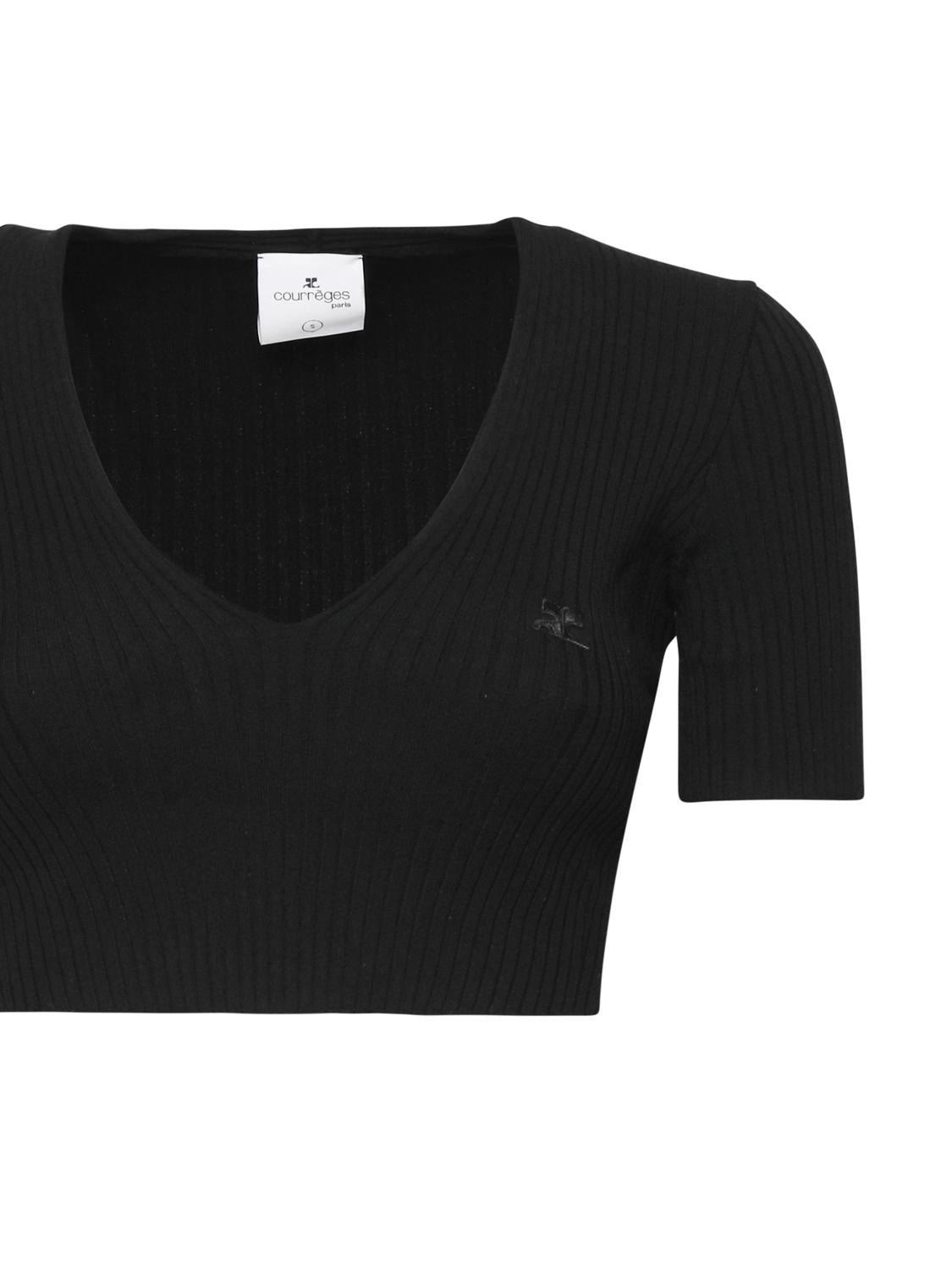 Crop top in cotone 224MPU164FI0001 -9999 COURREGES 