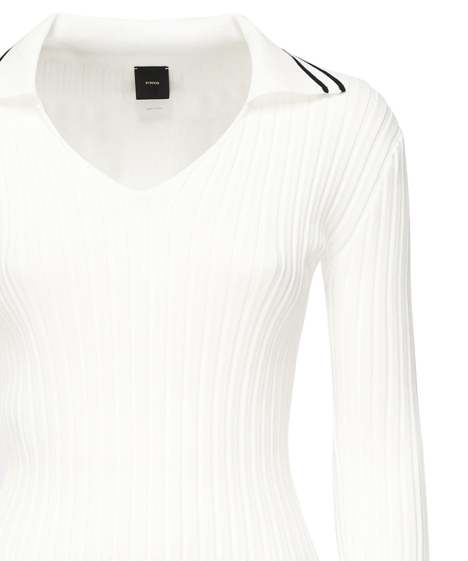 Maglia stile polo con logo<BR/> 105418 A2PSZ10 PINKO 