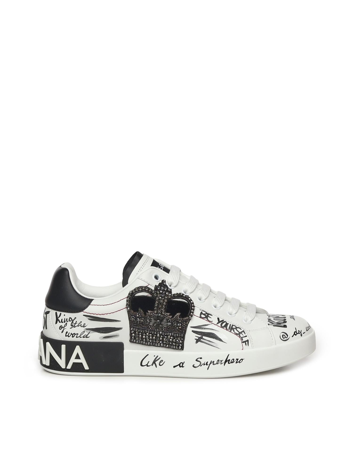 Sneakers Portofino in pelle CS1760 A9AG189697 DOLCE & GABBANA 