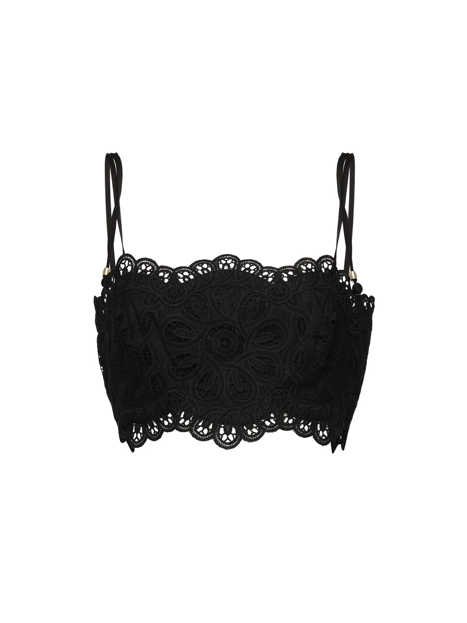 Top Rhiannon con ricamo 4245TSS251 BLK ZIMMERMANN 