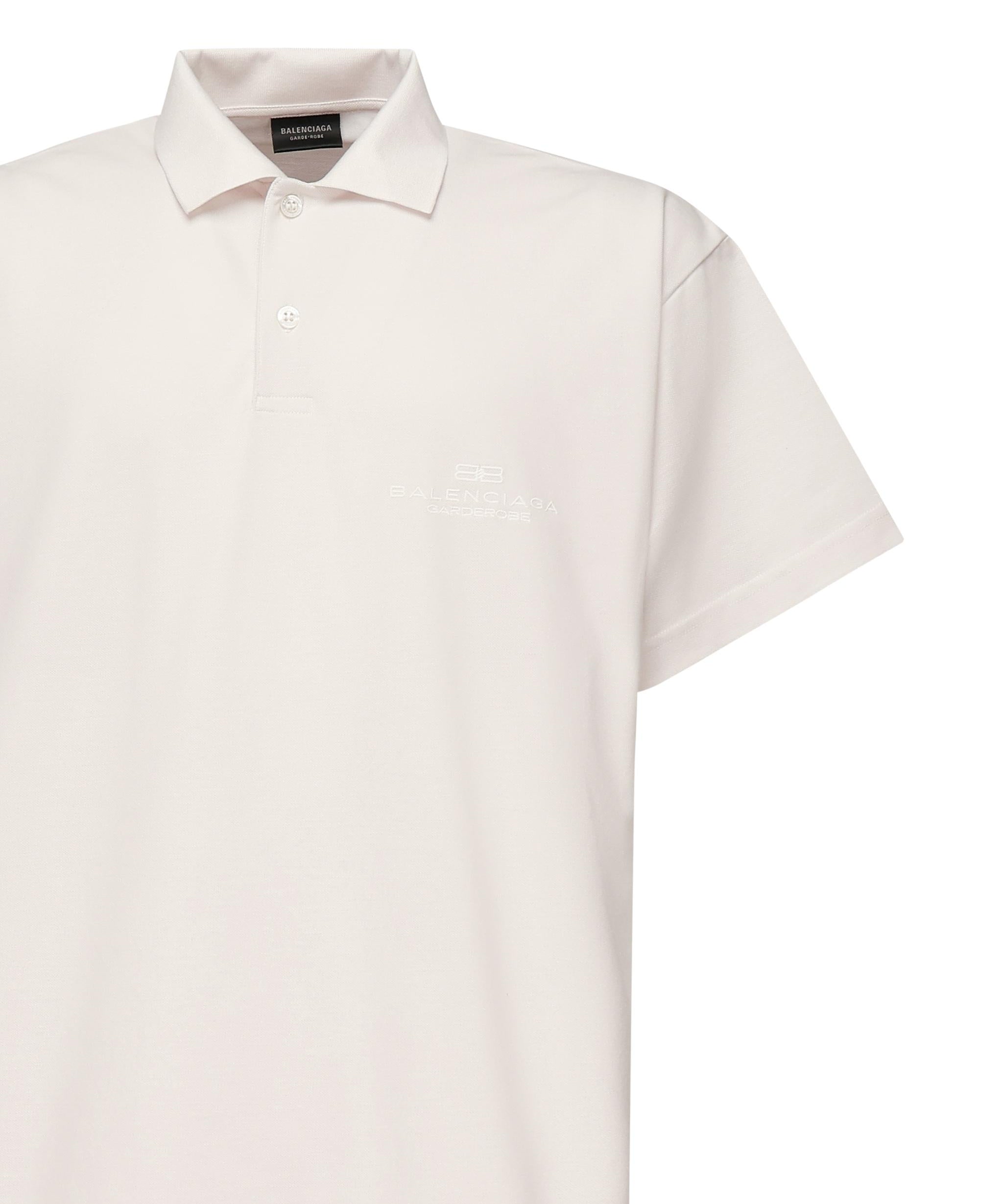 Polo Intertwined in piqué di cotone 813299 TRVW49012 BALENCIAGA 