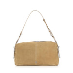Borsa a spalla grande Keeper Bag in suede 106678 A0F6L22O PINKO 