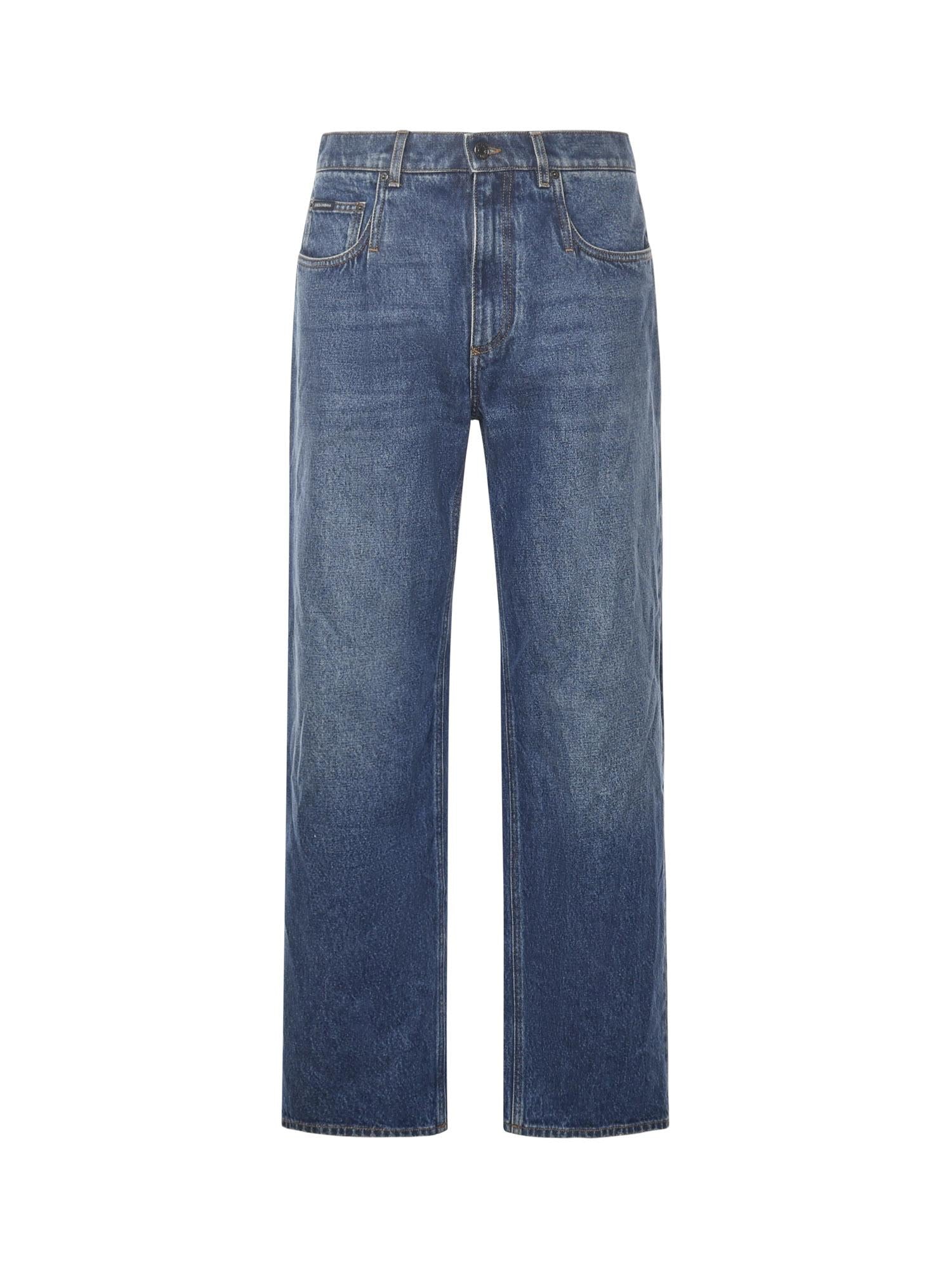 Jeans con patch logo GP0Q8D G8NZ9S9001 DOLCE & GABBANA 