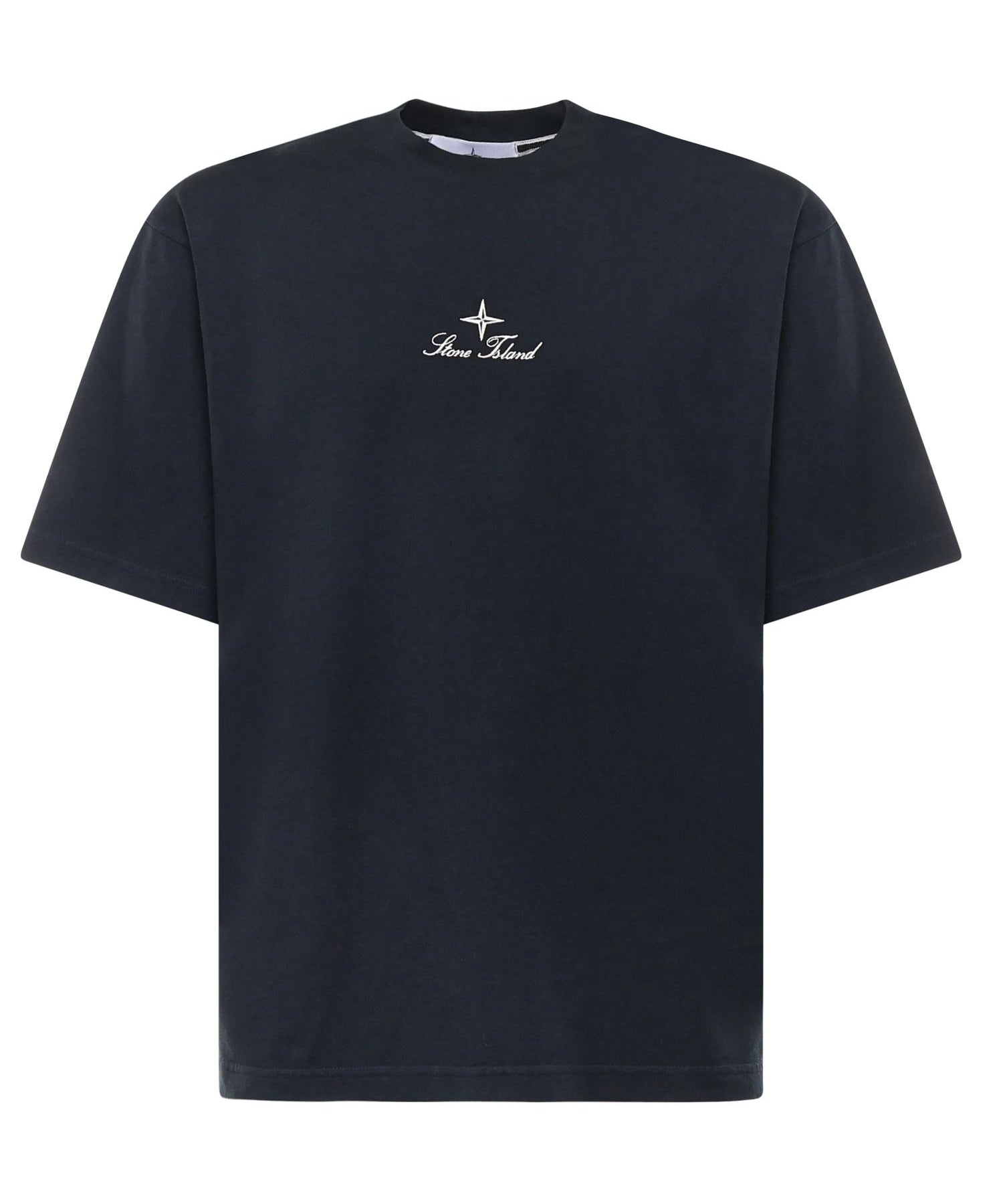 T-shirt con ricamo 'Multiaxial_Sashiko' K2S152100021 S0234V0020 STONE ISLAND 