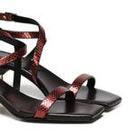 Sandali Giovy GIOVY RETTILE BORDEAUX GIULIANO GALIANO 