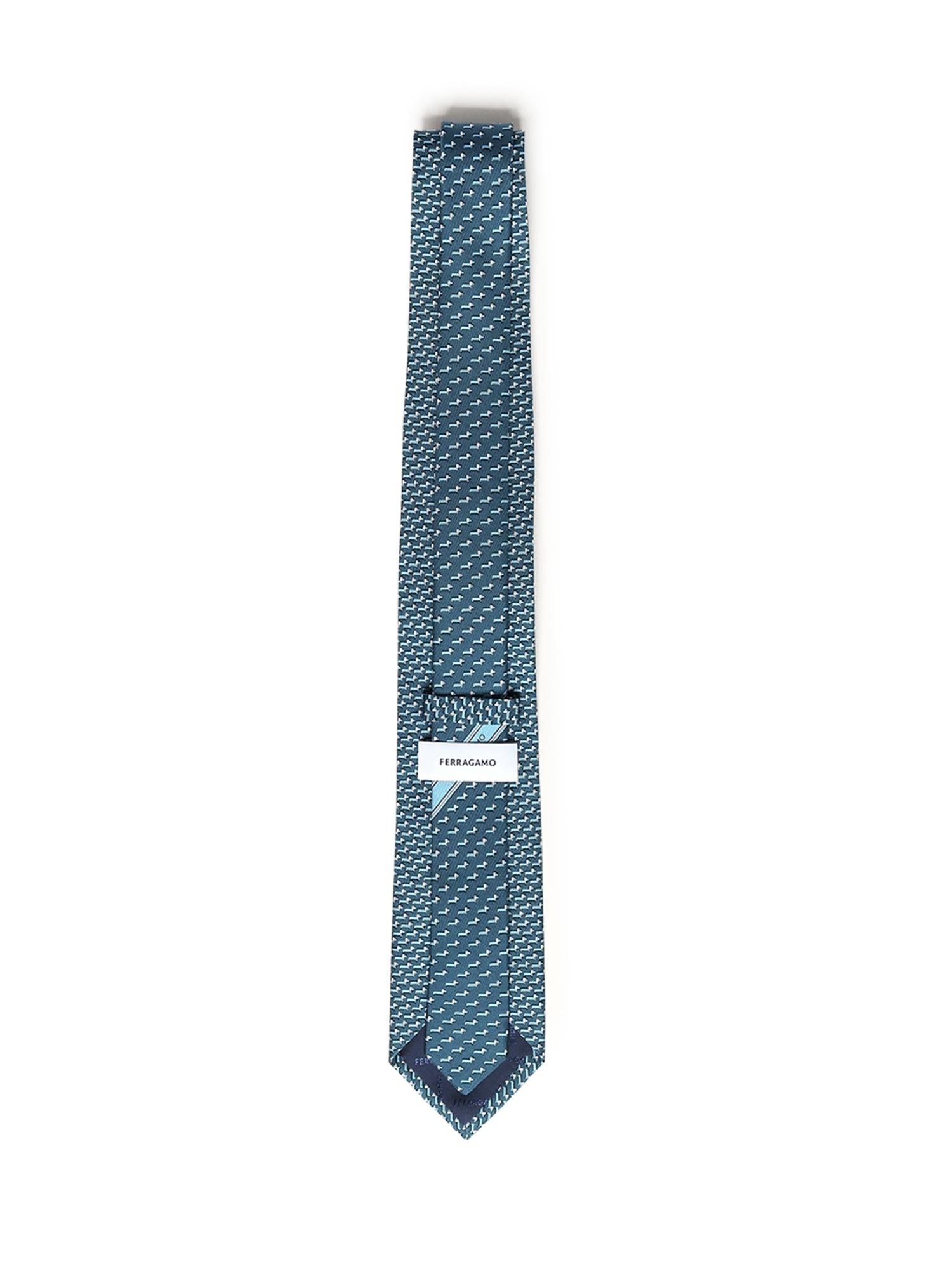 Cravatta in seta con stampa 351311 788890007 FERRAGAMO 