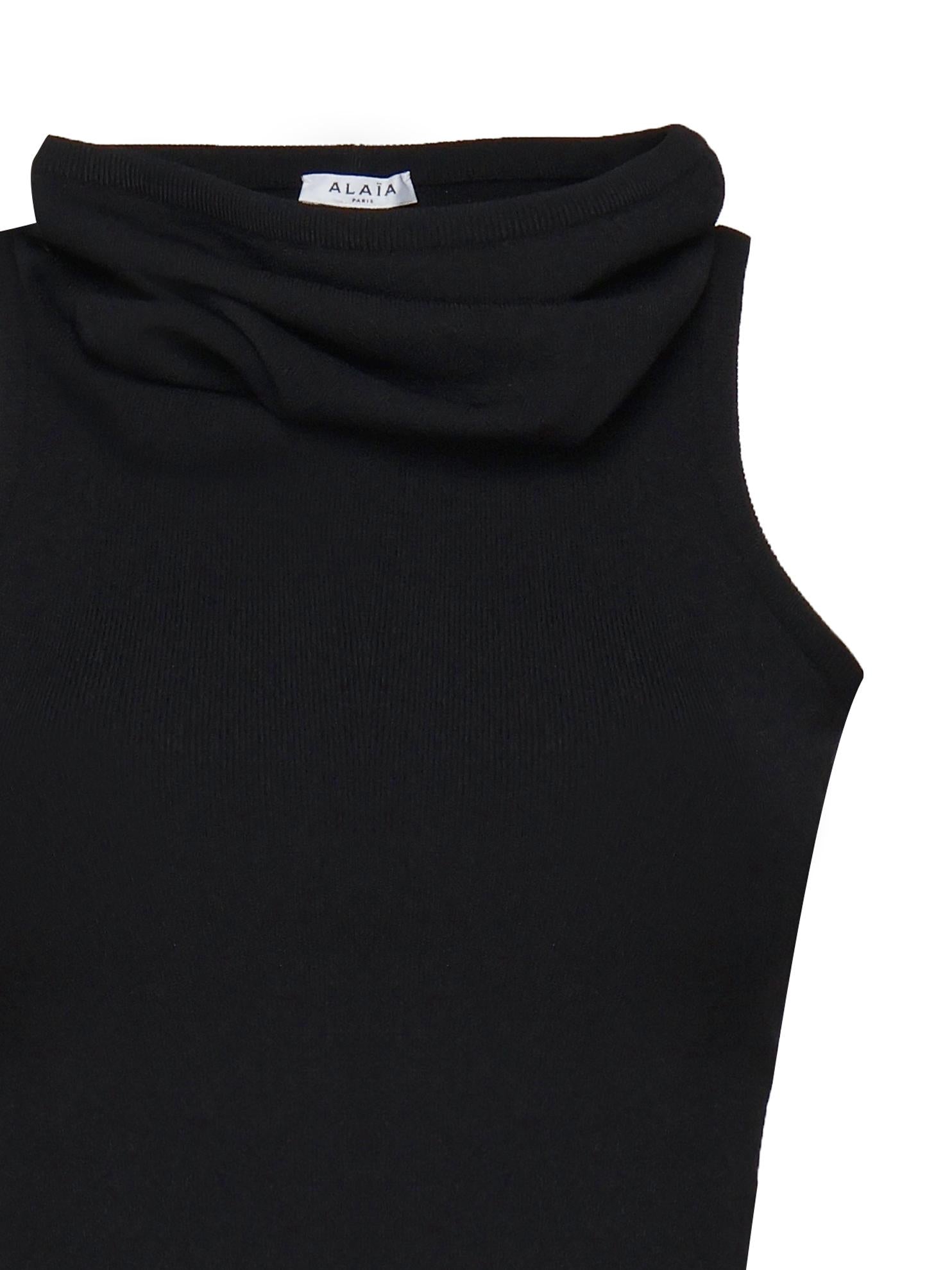 Top Con Cappuccio Nero AA9H10694M035 995 ALAIA 