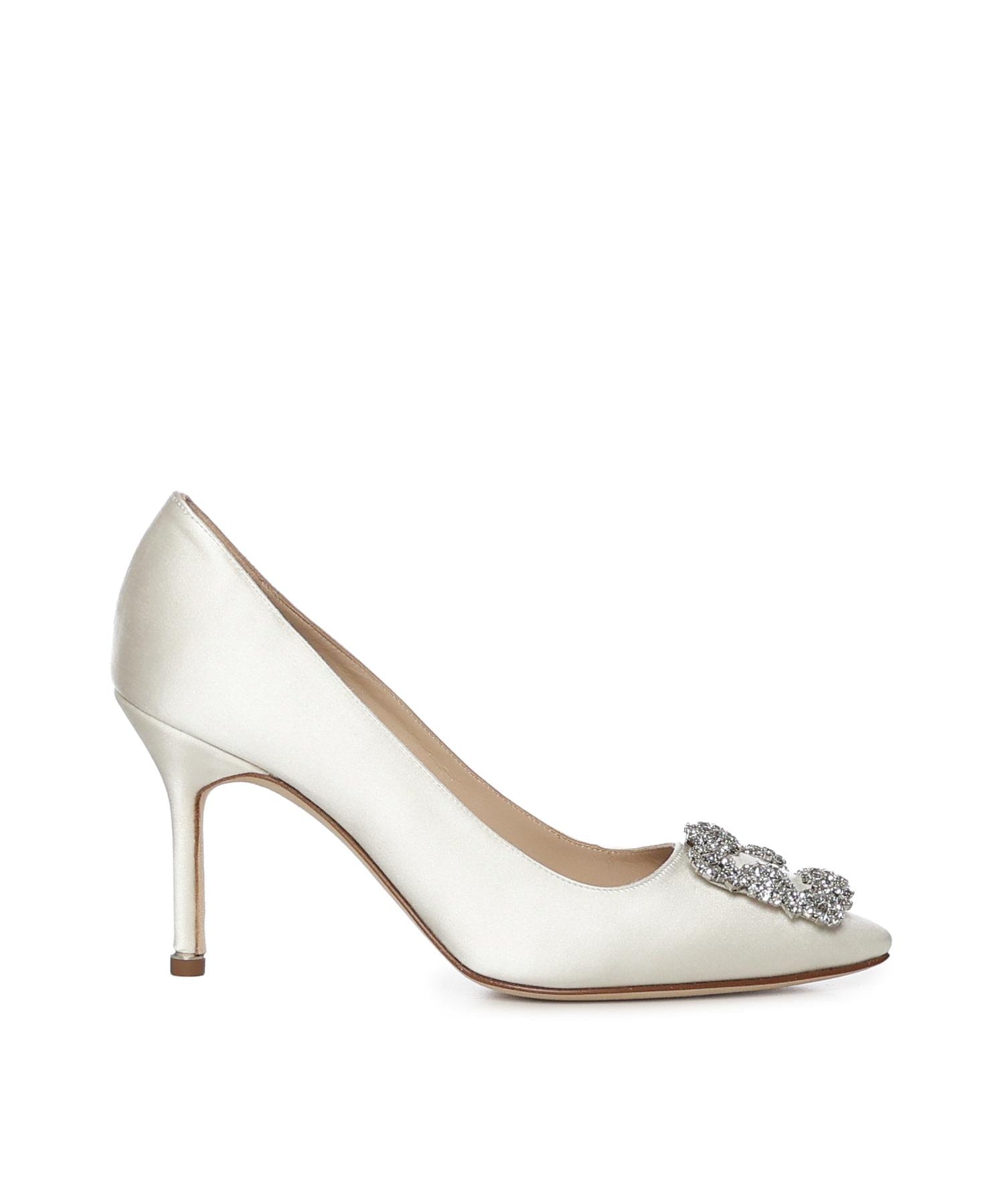 Décolleté Hangisi in raso 9XX0317 1309 MANOLO BLAHNIK 