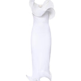 Abito in maglia con volant 80AJF896 CMX70003 GENNY 