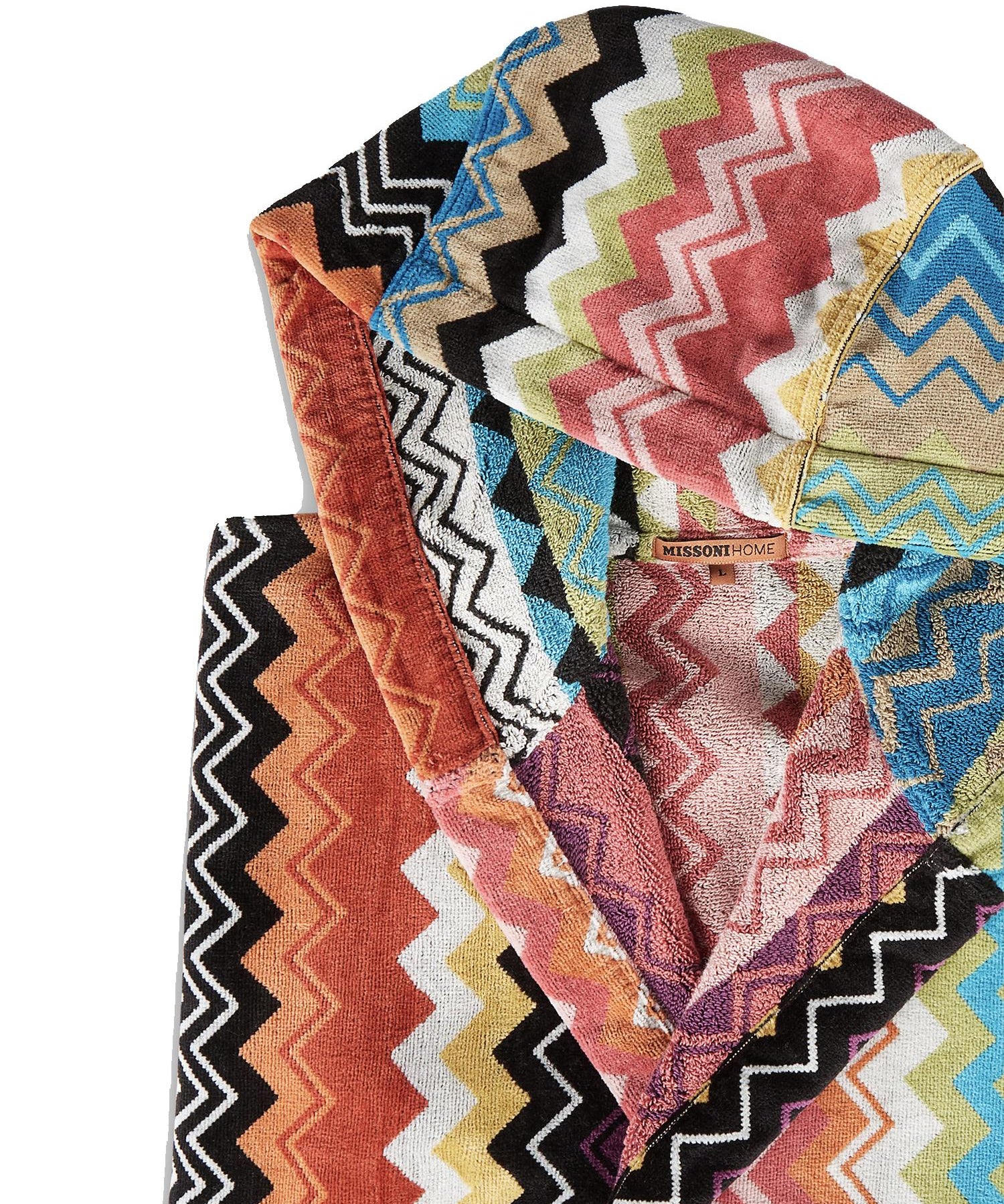 Accappatoio Giacomo con cappuccio <BR/> 1G3AC99708 100 MISSONI HOME 