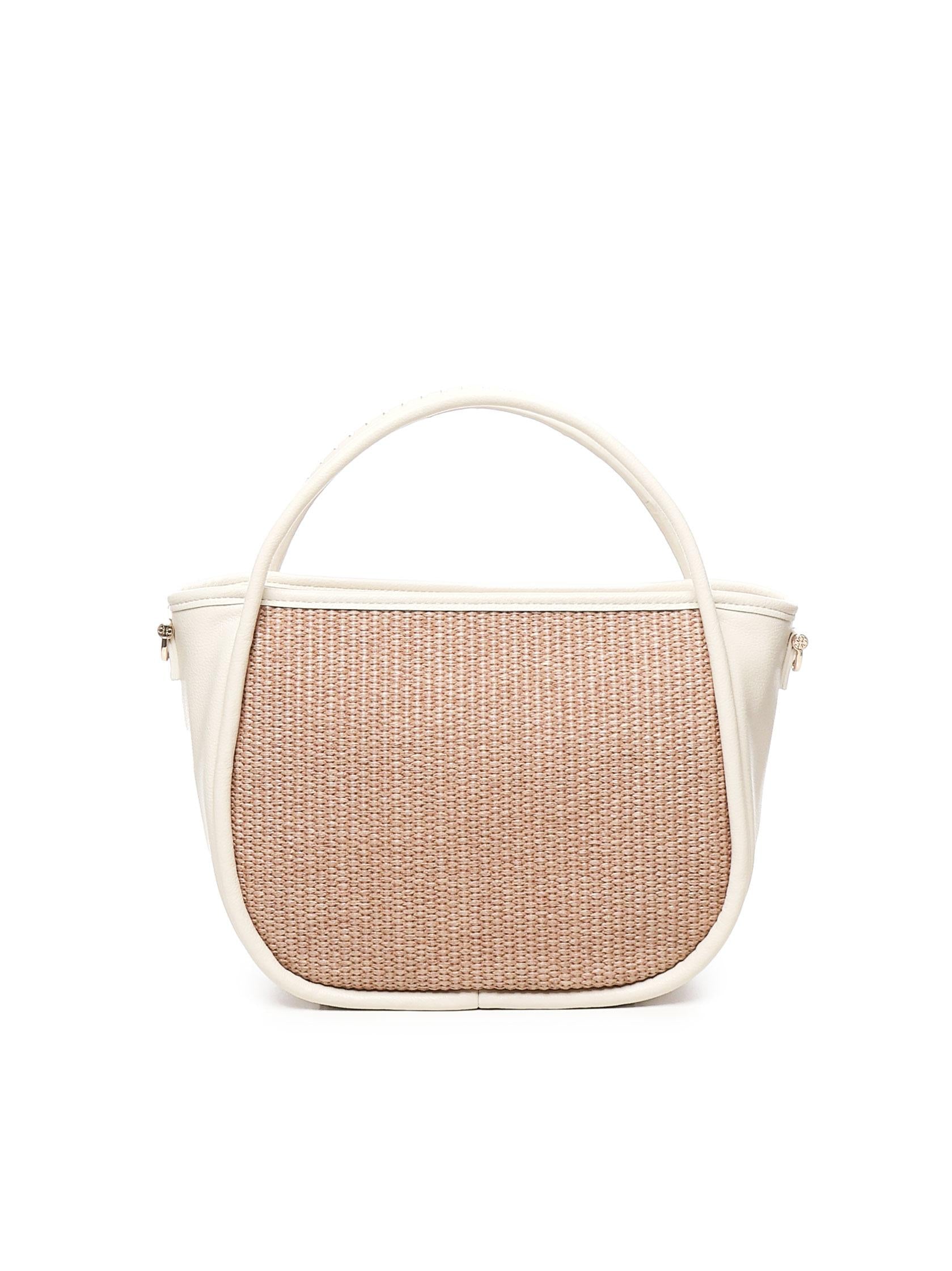 Borsa Flaminia<BR/> 73BS90002 FLAMINIANAT/OFFWHITE V° 73 