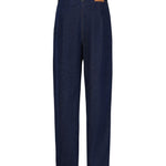 Pantaloni in denim di cotone 130720440 NAVY MAGDA BUTRYM 