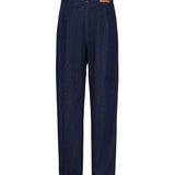 Pantaloni in denim di cotone 130720440 NAVY MAGDA BUTRYM 