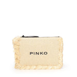 Bustina in rafia con logo 106718 A39YHZ3Q PINKO 